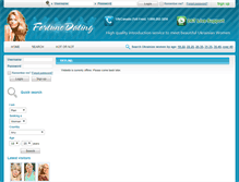 Tablet Screenshot of fortunedating.net